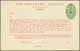 Irland - Ganzsachen: Pim Brothers, Ltd., Dublin: 1947, 1/2 D. Pale Green "proxy" Card, Text In Red, - Entiers Postaux