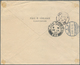 Island: 1907. Envelope Addressed To France Bearing Yvert 34, 3a Orange (pair), Yvert 35, 4a Grey And - Other & Unclassified