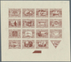 Island: 1930, Composite Die Proof Sheet In Dark Brown Of Design Plate Only Of The Complete Set Of 16 - Autres & Non Classés