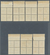 Island - Dienstmarken: 1904, Berne Printing, 3a. To 50a., Complete Set As Top Marginal Blocks Of Fou - Service