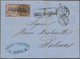 Italien - Altitalienische Staaten: Kirchenstaat: 1858, Folded Letter Franked With 3 And 5 Baj With S - Papal States