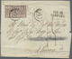 Italien - Altitalienische Staaten: Kirchenstaat: 1852, A Pair 5 Baj Black On Rose, Wide Margins All - Etats Pontificaux