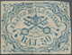 Italien - Altitalienische Staaten: Kirchenstaat: 1852, 50 Baj Blue, Fine Printing, Full Margins, Fre - Kirchenstaaten