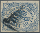 Italien - Altitalienische Staaten: Kirchenstaat: 1864, 50 Baj Deep Blue, Worn Printing, Full To Larg - Papal States
