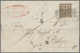 Italien - Altitalienische Staaten: Modena: 1853, 25 C Black On White Cancelled With Lines Stamp On F - Modène