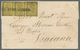 Italien - Altitalienische Staaten: Parma: 1852. 5 Cent. Black On Yellow, Horizontal Strip Of Three, - Parme