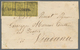 Italien - Altitalienische Staaten: Parma: 1852. 5 Cent. Black On Yellow, Horizontal Strip Of Three, - Parma