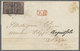 Italien - Altitalienische Staaten: Parma: 1852. 15 C Black On Rose, Horizontal Pair, The Right Stamp - Parme