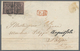 Italien - Altitalienische Staaten: Parma: 1852. 15 C Black On Rose, Horizontal Pair, The Right Stamp - Parma