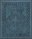 Italien - Altitalienische Staaten: Parma: 1852, 40 Cent. Black On Blue, Mint With Original Gum, Very - Parme