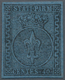 Italien - Altitalienische Staaten: Parma: 1852, 40 Cent. Black On Blue, Mint With Original Gum, Very - Parma