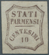 Italien - Altitalienische Staaten: Parma: 1859, 10 C Dark Brown Mint With Full Original Gum And Hing - Parma