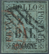 Italien - Altitalienische Staaten: Romagna: 1859, 10baj. Black On Greyish Blue, Fresh Colour, Repair - Romagne