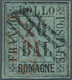 Italien - Altitalienische Staaten: Romagna: 1859, 10baj. Black On Greyish Blue, Fresh Colour, Repair - Romagna