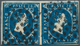 Italien - Altitalienische Staaten: Sardinien: 1851, 20 C Deep Blue, Second Report, Horizontal Pair, - Sardaigne