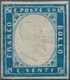 Italien - Altitalienische Staaten: Sardinien: 1855, 20c. Dark Cobalt, Fresh Colour, Full Margins All - Sardinia