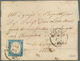 Italien - Altitalienische Staaten: Sardinien: 1861, 20 C Cobalt Blue, Three Full To Large Margins, R - Sardinia