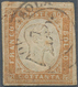 Italien - Altitalienische Staaten: Sardinien: 1858, 80c. Deep Orange-bistre, Fine Used Copy, Some Im - Sardinia