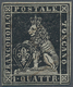 Italien - Altitalienische Staaten: Toscana: 1851, 1qu. Black On Grey Paper, Fresh Colour, Close To F - Toscane