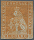 Italien - Altitalienische Staaten: Toscana: 1851, 1 S Ochre, Three Margins, Slightly Touched At Top, - Toscane