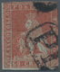 Italien - Altitalienische Staaten: Toscana: 1851: 60 Crazie Dark Scarlet On Grey, Cancelled With Fra - Toscane