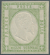 Italien: 1861, 1/2 Tornese Olive Green Mint With Complete Original Gum, All Sides Full Margins, Genu - Neufs