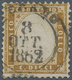 Italien: 1862, 10c. Bistre, Fresh Colour, Well Perforated, Neatly Cancelled "TERAMO 8 OTT 1862", Sig - Neufs