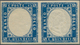 Italien: 1863, 15 C Blue, Horizontal Pair, Full Margins, Left Stamp Without Impression And Right Sta - Neufs