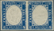 Italien: 1863, 15c. Blue, Horizontal Pair, Left Stamp Without Embossing Of King's Head, Unused No Gu - Mint/hinged