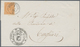 Italien: 1877, Victor Emmanuel 10 C Orange On Local-used Letter With Rare Double-cds "SERRAMANNA 7 S - Ungebraucht