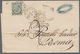 Italien: "FOLIGNO 9 DIC 1865" Cds On Entire Letter Franked 20c Send To Roma, Stato Pontificio With „ - Mint/hinged