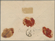 Italien: 1865, Registered Telegram Envelope Franked With 20 Ct. On 15 Ct. (2) And 10 Ct. Brownorange - Mint/hinged