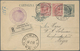 Italien: 1920, Two Items 10 C Brown-rose Additional Franking On 15 C Shale Postal Stationery Card Fr - Mint/hinged