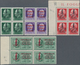 Italien: 1944, Rep.Sociale, Milano Issue, All Four Overprinted Values Each As Block Of Four, Unmount - Mint/hinged