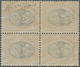 Italien - Portomarken: 1891, 10c. On 2c. Ocre/carmine, Block Of Four With Downwards Shifted Overprin - Taxe