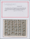 Italien - Portomarken: 1945, 60c. Slate, Pane Of 90 Stamps (folded), Fully Gummed And C.t.o., Certif - Taxe
