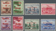 Italienische Besetzung 1941/43 - Montenegro: 1942, Airmail Overprints, Complete Set Of Eight Values - Montenegro