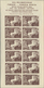 Italien - Lokalausgaben 1944/45 - Coralit (Privatpost): 1945, S.A.B.E., 5l. Brown, Mini Sheet Of Twe - Other & Unclassified