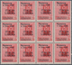 Italien - Lokalausgaben 1944/45 - Ravenna: 1944, "ITALIA LIBERA" On 20c. Red, Block Of Twelve Stamps - Other & Unclassified