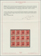 Italien - Lokalausgaben 1944/45 - Ravenna: 1944, "ITALIA LIBERA" On 20c. Red, Block Of Twelve Stamps - Other & Unclassified