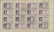 Italien - Lokalausgaben 1944/45 - Valle Bormida: 1945, 20c. Violet, Complete (folded) Sheet Of 16 St - National Liberation Committee (CLN)
