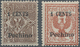 Italienische Post In China: 1918, "1 CENTS" On 1c. Brown And "1 CENTS" On 2c. Orange-brown, The Two - Tientsin