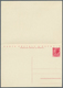 Italien - Ganzsachen: 1956: 35 L + 35 L Bilingual Replay Postal Stationery Card, Unused, Rare. (Mi. - Entiers Postaux