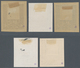 Jugoslawien: 1918, Independence, Group Of Five Imperforate Essays Showing Frame Only And Denominated - Neufs