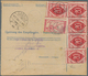Jugoslawien: 1920. 10(h) Blue/chamois Old Bosnian "Sword" Type Parcel Card Accompanying A Film Reel - Unused Stamps