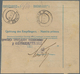 Jugoslawien: 1920, 12x On 10(h) Blue/yellowish "KRALJEVSTVO/ SHS" (Cyrillic, In Black) Parcel Card A - Ungebraucht