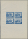 Jugoslawien: 1937.Balkan Entente. 3 D Emerald And 4 D Bright Blue. Imperf., Ungummed Yellowish Paper - Unused Stamps