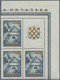 Kroatien: 1941 (10 May). "Gold Provisionals". Yugoslav Stamps Prepared For The Slavonski Brod Nation - Croatie