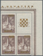 Kroatien: 1941 (10 May). "Gold Provisionals". Yugoslav Stamps Prepared For The Slavonski Brod Nation - Croatie