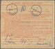 Kroatien: 1941. An Old 50b Red/chamois Parcel Card From The Kingdom Of Yugoslavia Accompanying A 2 K - Croatia